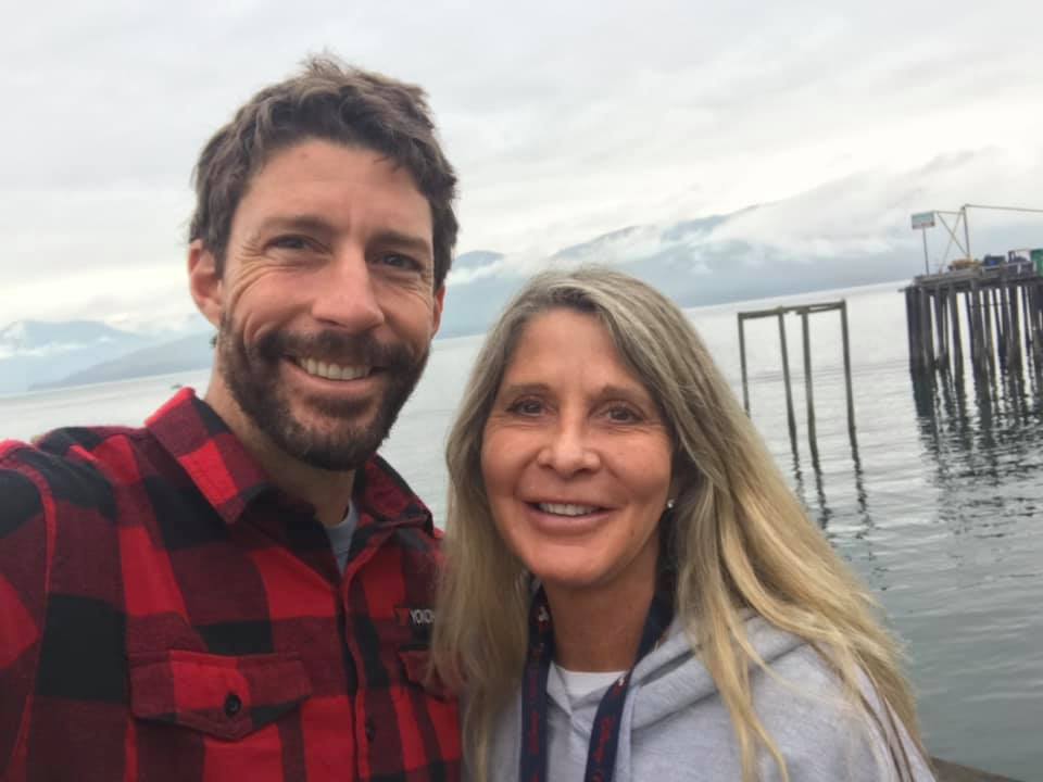 Travis Vacationing With His Mother In Alaska