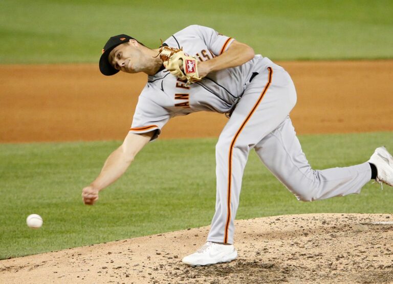 Tyler Rogers Pitching In His Unique Style