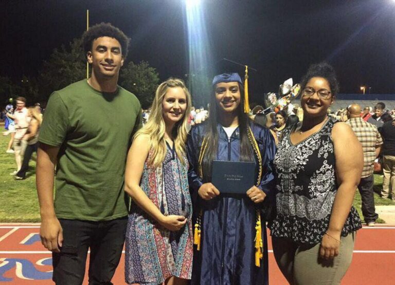 Jordan With His Three Sisters
