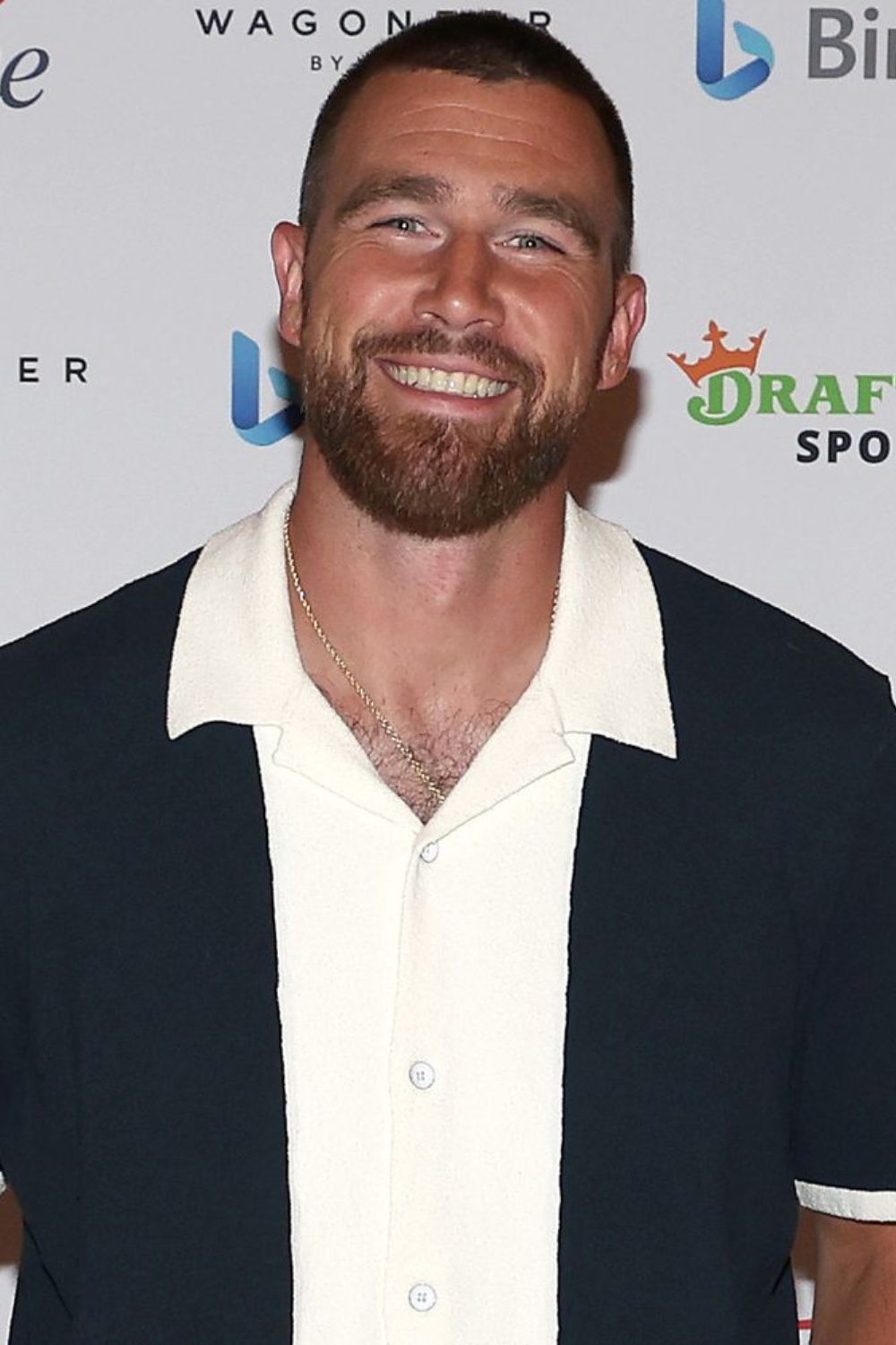 Travis Kelce Posing For A Photo