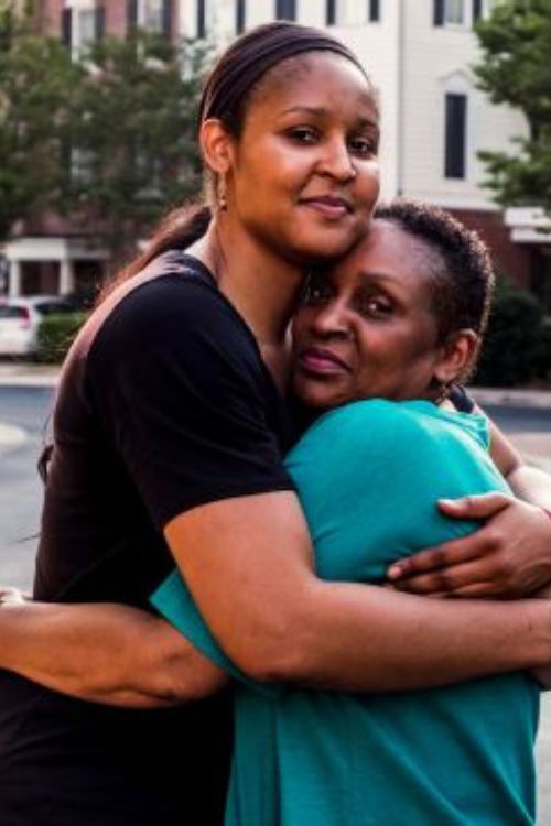 Maya Moore With Her Mother