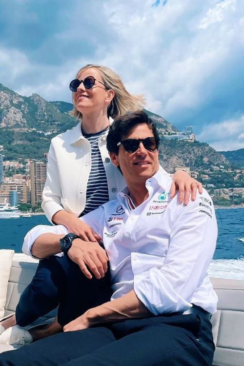 Susie Wolff and her husband 