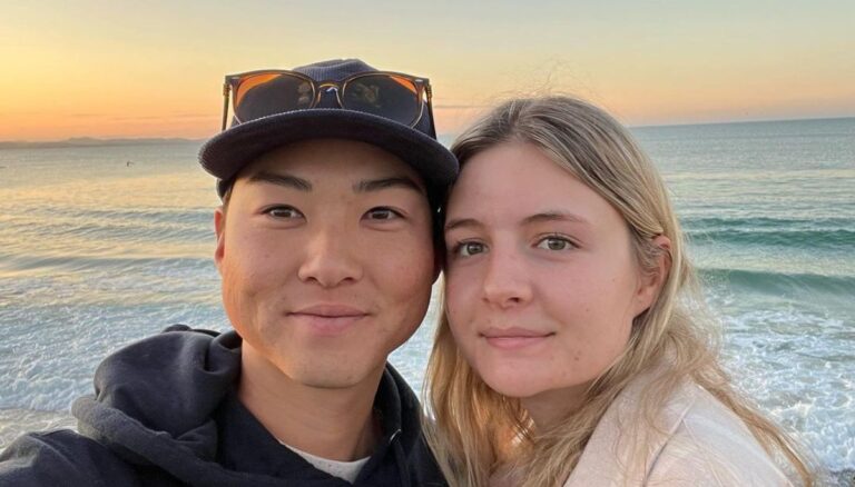 Lee With His Girlfriend