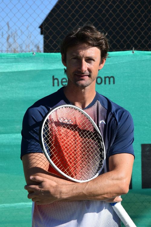 Juan Carlos Ferrero Striking A Pose 