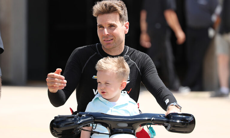 Will Power With His Kid Beau