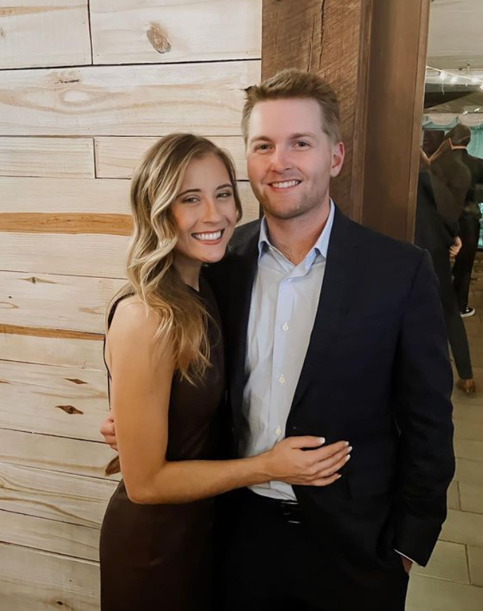William Byron with his wife, Erin Blaney