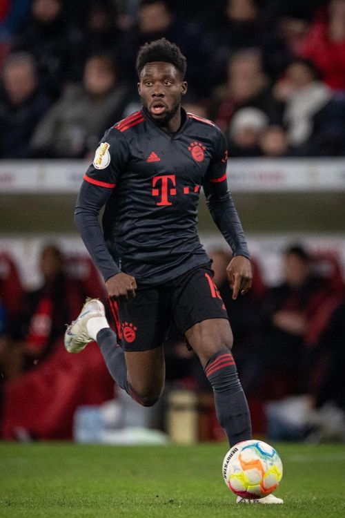 Alphonso Davies Pictured During Bayern Munich Game In February 2023