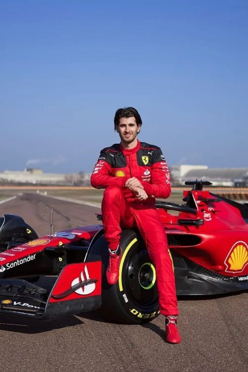 Antonio Giovinazzi Pictured Sitting In His Ferrari For A Photoshoot Conducted Earlier This Year In February 