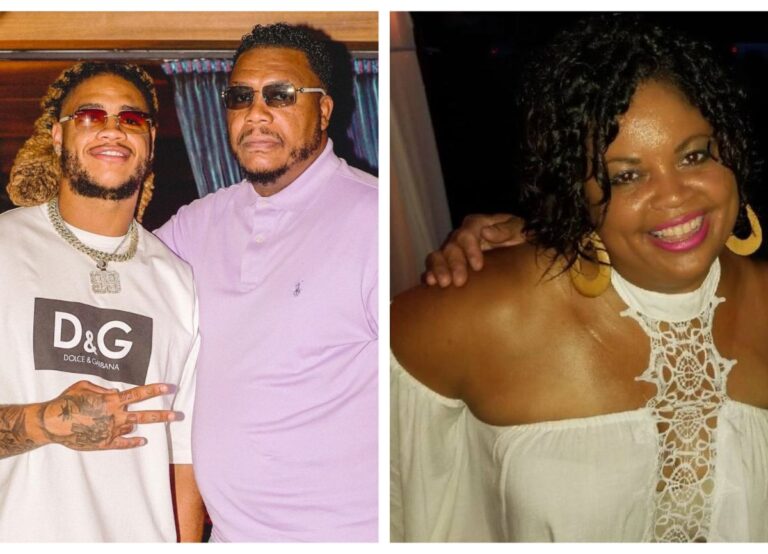 Chase Young Pictured With His Father, Greg Young At A Party In 2021, And On Right Is His Mother Carla Young