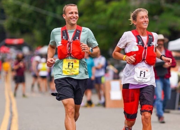 Courtney Daulwalter Pictured With Her Husband Kevin Schmidt Running Together