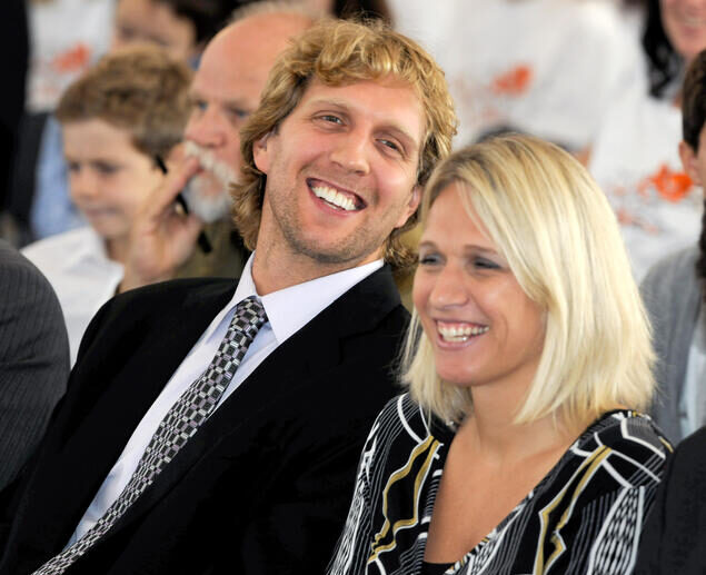 Dirk With His Sister Silke Nowitzki