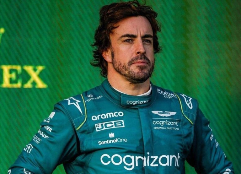 Fernando Alonso Pictured In His Aston Martin Gear Earlier This Year In 2023