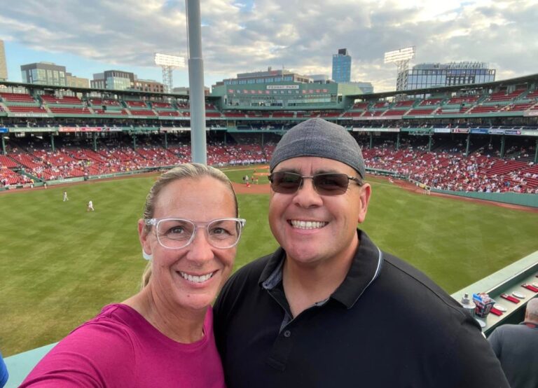 Jena Antonucci Pictured With Her Partner Manuel Martinez Attending A Boston Red Sox Game In 2022