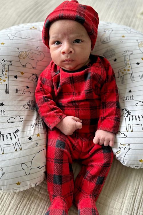 Kevin Lee Dresses Up HIs Son Kenzo In Christmas Outfit As He Celebrates His First Christmas As A Father 