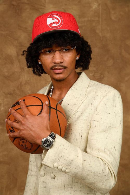 Kobe Pictured After Being Drafted By The Atlanta Hawks In The 2023 NBA Draft