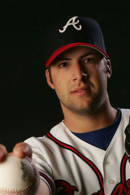 Kyle Davies Pictured During His Debut Season In 2005 Wearing His Braves' Gear