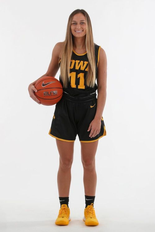 Megan Pictured In Her University Of Iowa Basketball Gear In 2020