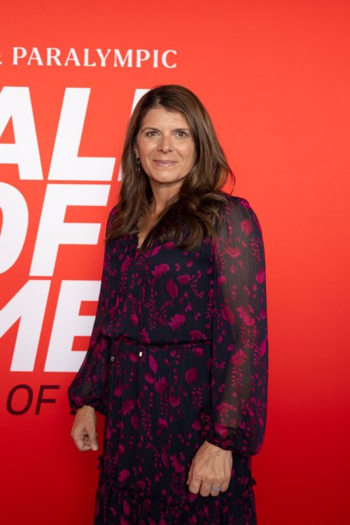 Soccer star Mia Hamm wife of Nomar Garciaparra attends the Boston Red, WireImage