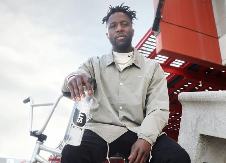 Nigel Sylvester Pictured In His BMX Advertising Smartwater In The Pictured Shared On April 2, 2023