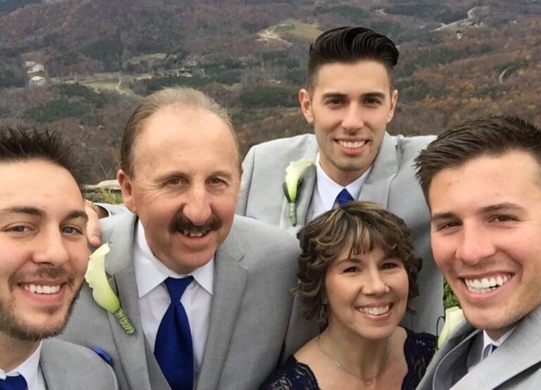Patrick Corbin Pictured With His Family, Including His Two Brothers, Daniel Corbin Jr, And Kevin Corbin