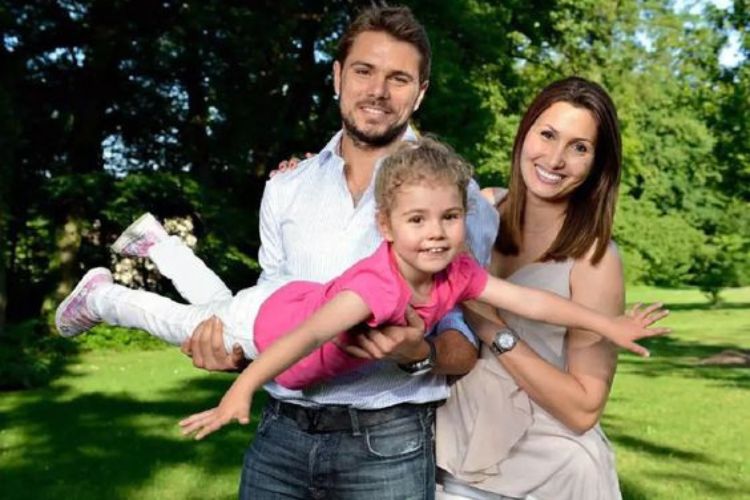 Stan Wawrinka Pictured With His Former Wife Ilham Vuilloud And Their Daughter Alexia