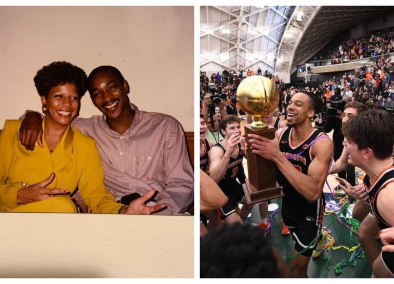 On Left: Tosan Evbuomwan's Parents In Their Heydays And On Right: Tosan Lifting The Trophy With His Teammates