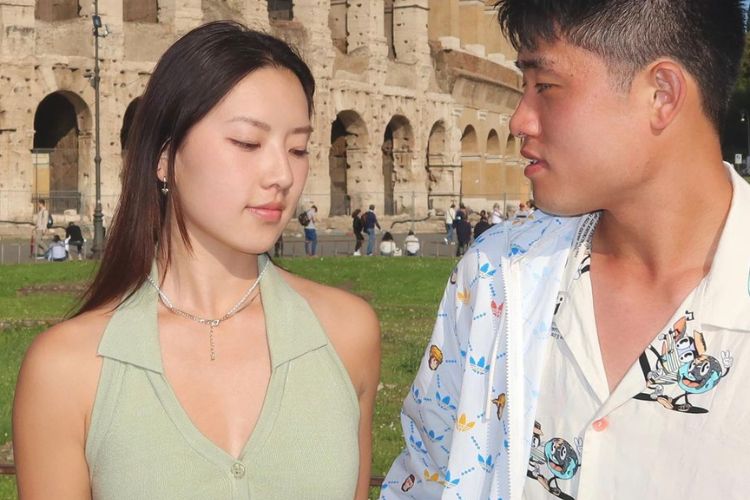 Nicole And Yibing Pictured Outside Of The Colosseum In Rome, Italy During The Italian Open In May
