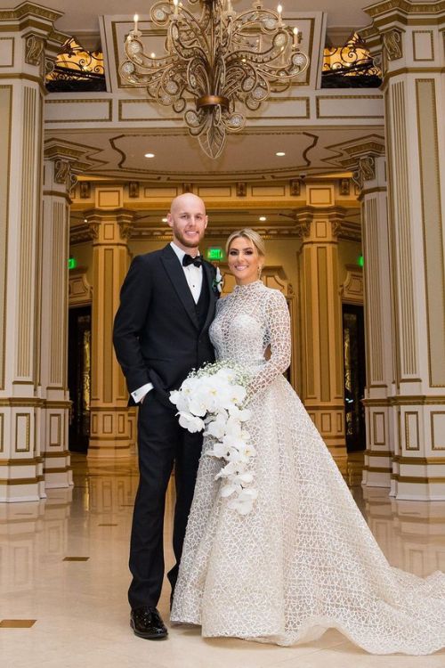 Zack And Dominique Look The Perfect Match As They Are Pictured After Their Wedding Ceremony On December 31, 2019