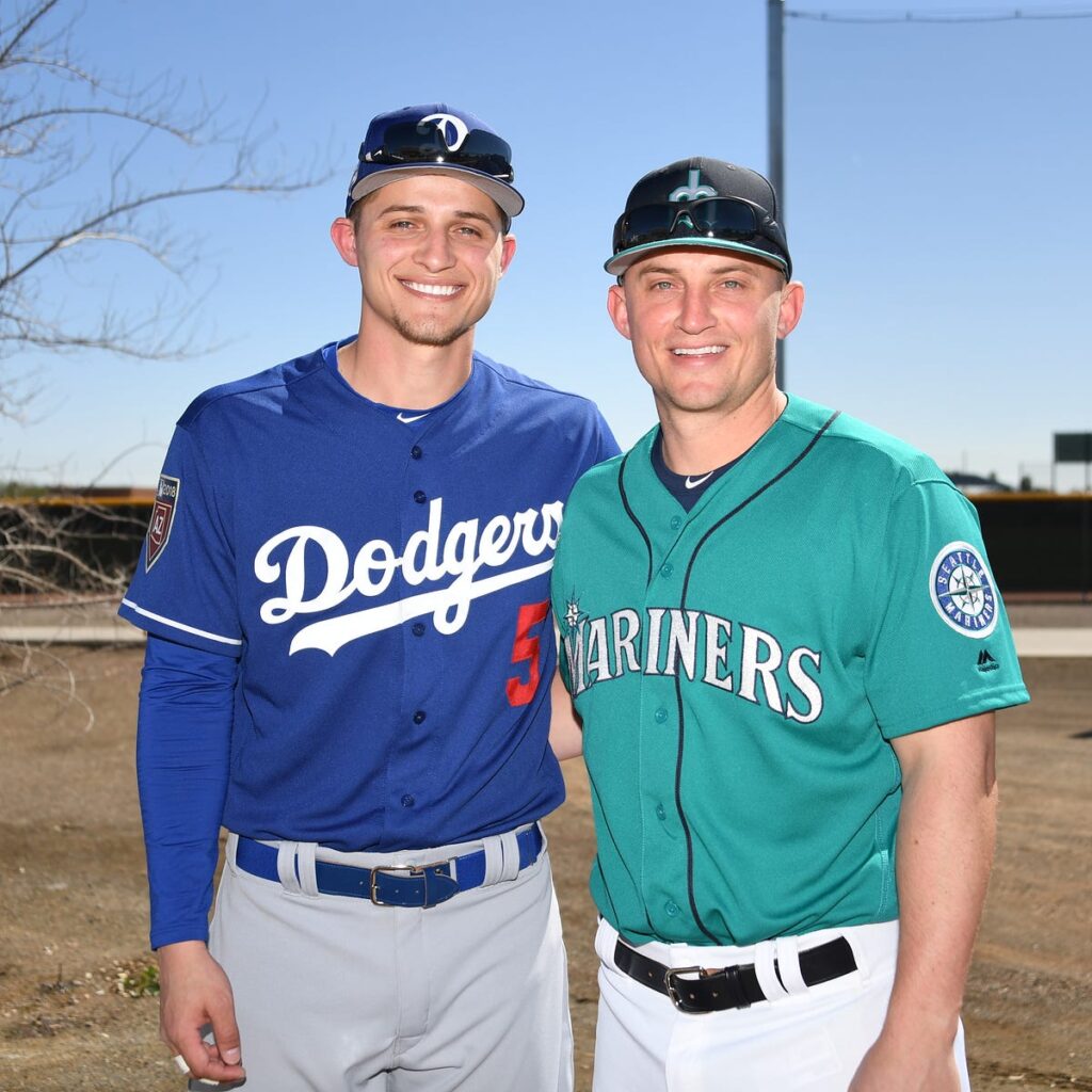 Corey Seager With His Brother Kyle Seager