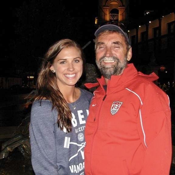 Alex Morgan With Her Father Mike
