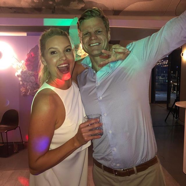 Nick Riewoldt With His Wife