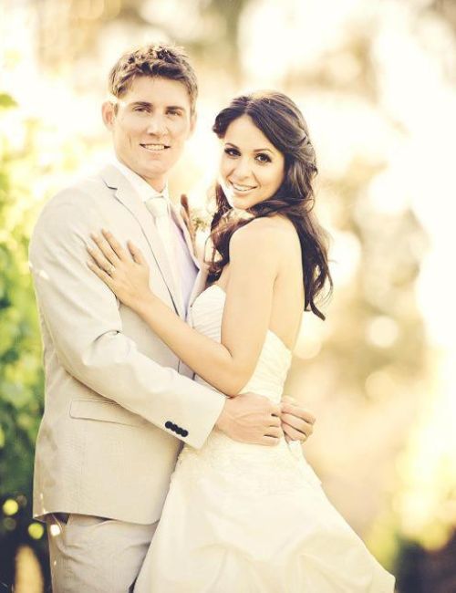 A Picture From Wedding Of Tennis Star Matthew With His Longtime Girlfriend Kim