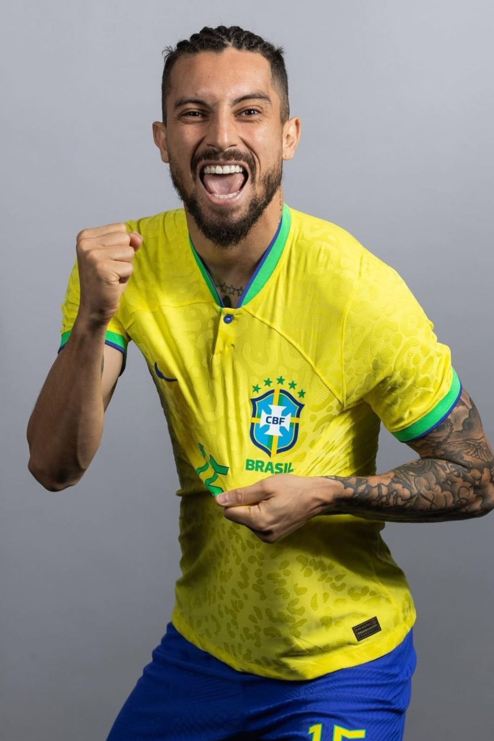 Alex Telles In Brazil National Team Kit