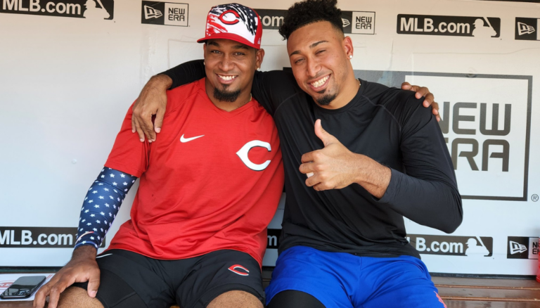 Alexis With His Elder Brother Edwin Diaz
