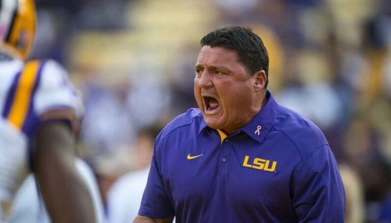American Football Coach Ed Orgeron