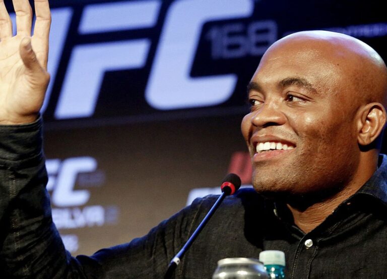 Anderson Silva During His A Conference