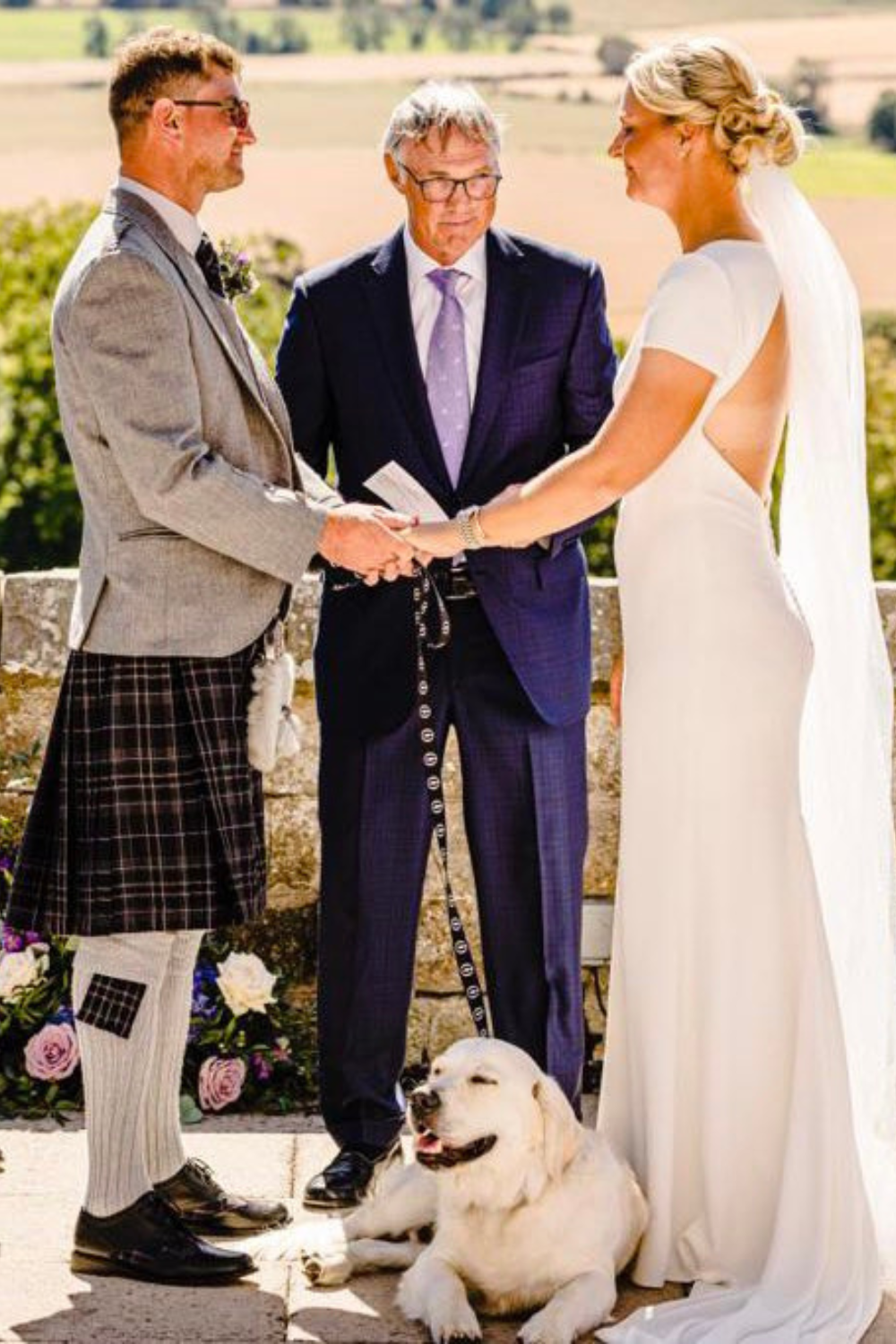 Anna Nordqvist And Kevin McAlpine On Their Wedding Day