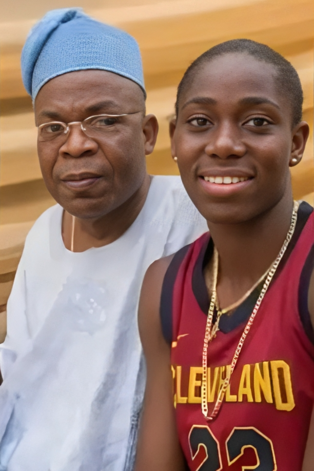 Asisat Oshoala With Her Father