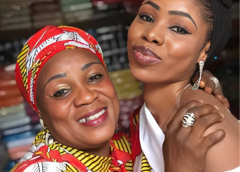 Asisat Oshoala With Her Mother