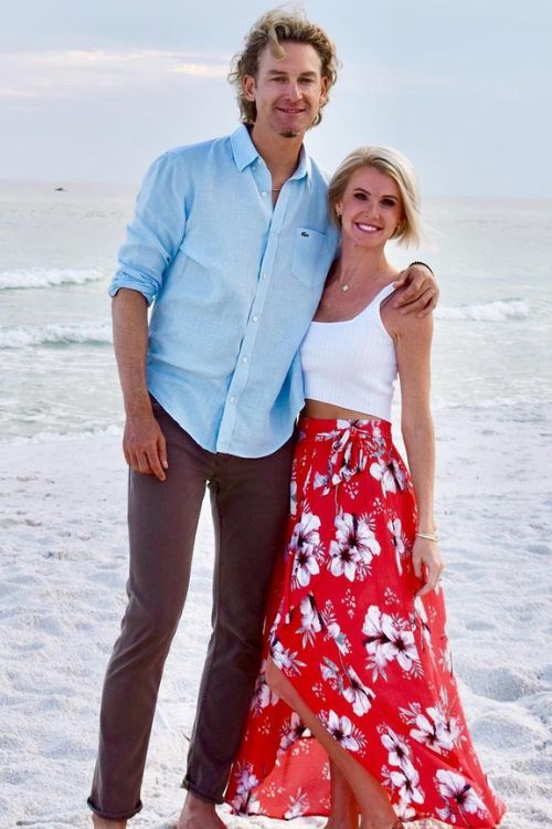 Bronson Arroyo With His Wife Nicole McNees