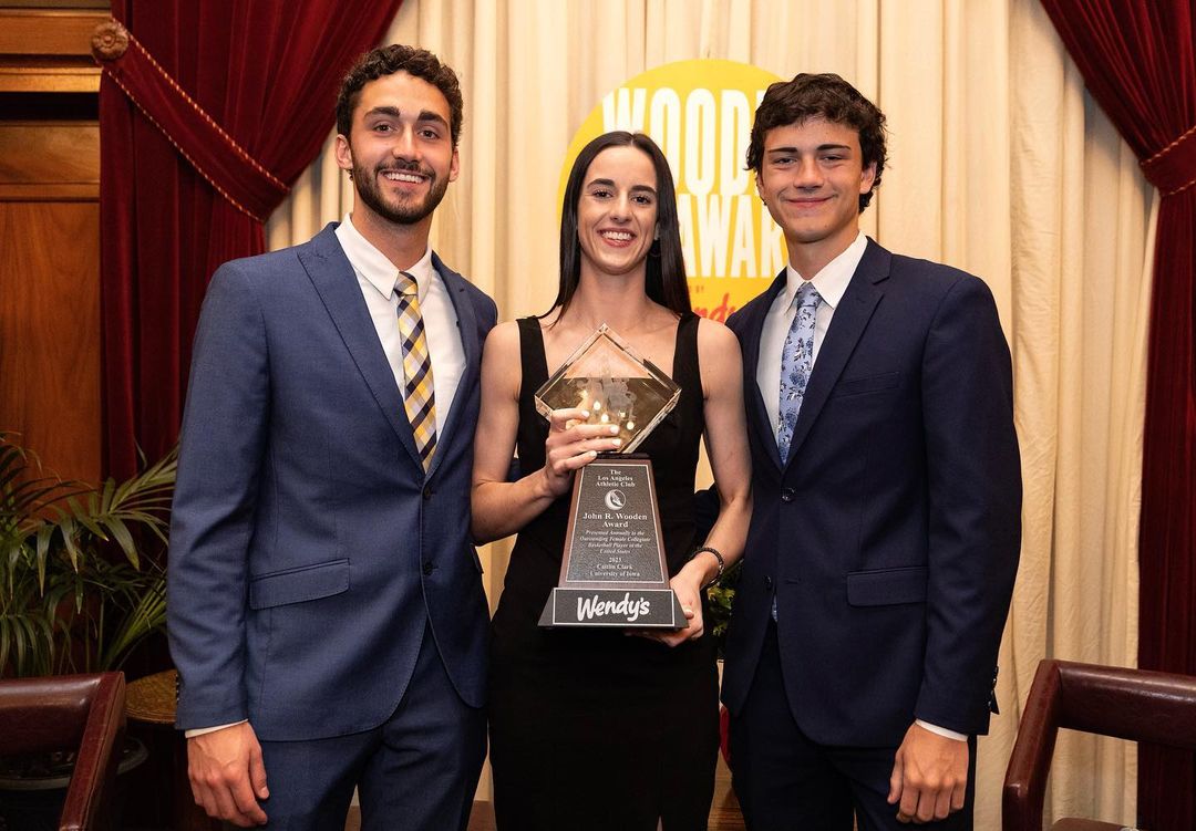 Caitlin Clark With Her Brother Blake & Colin