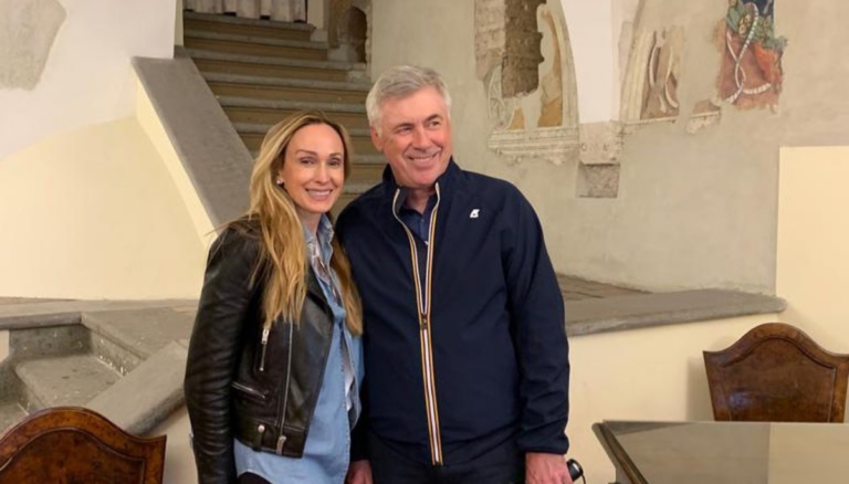 Carlo Ancelotti With His Wife Mariann Barrena McClay In Vatican City