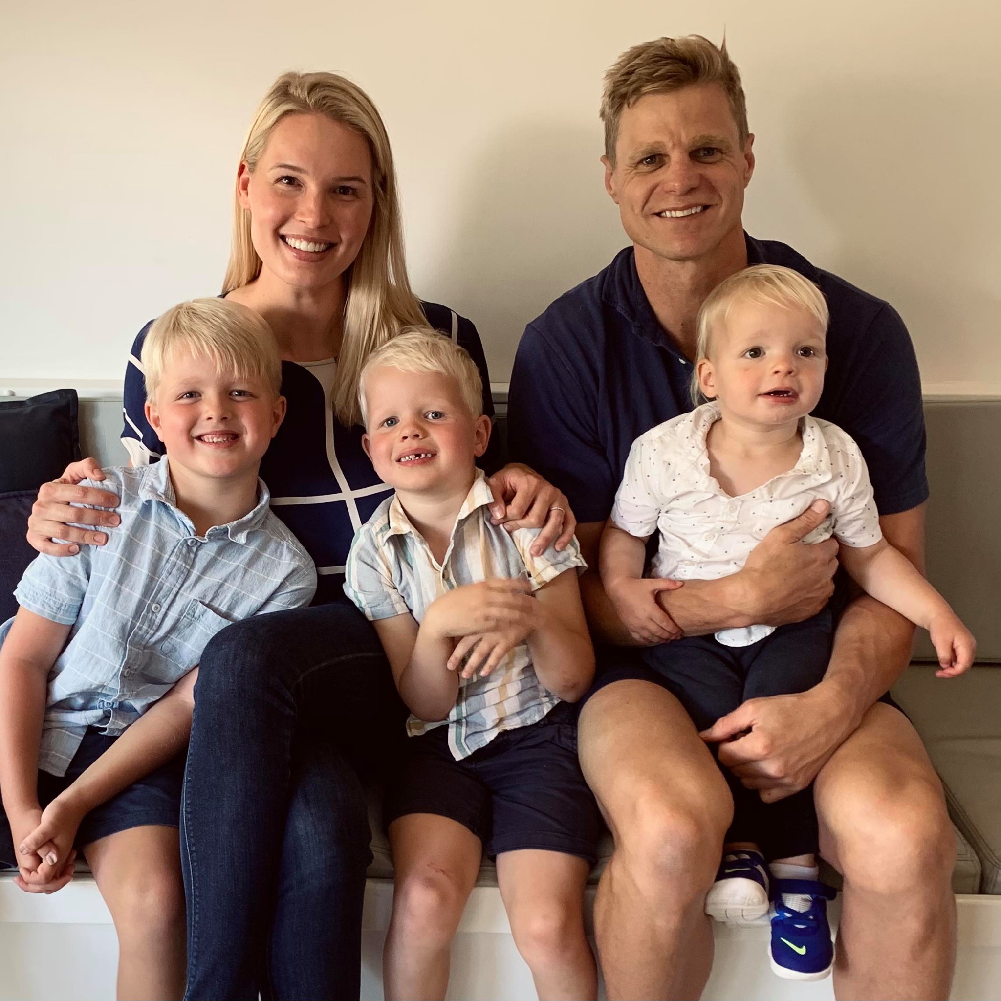 Catherine Riewoldt With Her Husband And Kids
