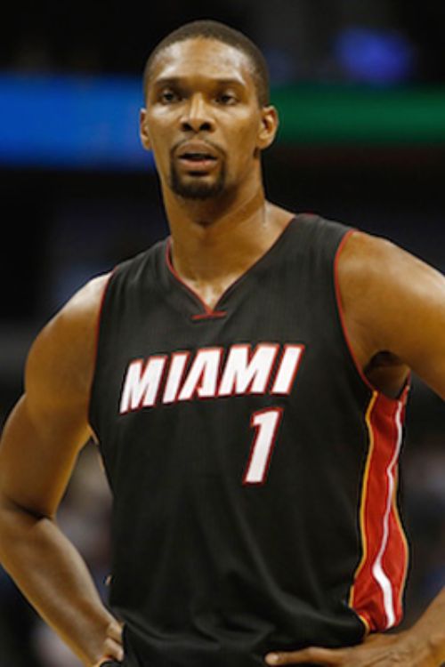 Chris Bosh In His Iconic Jersey No.1