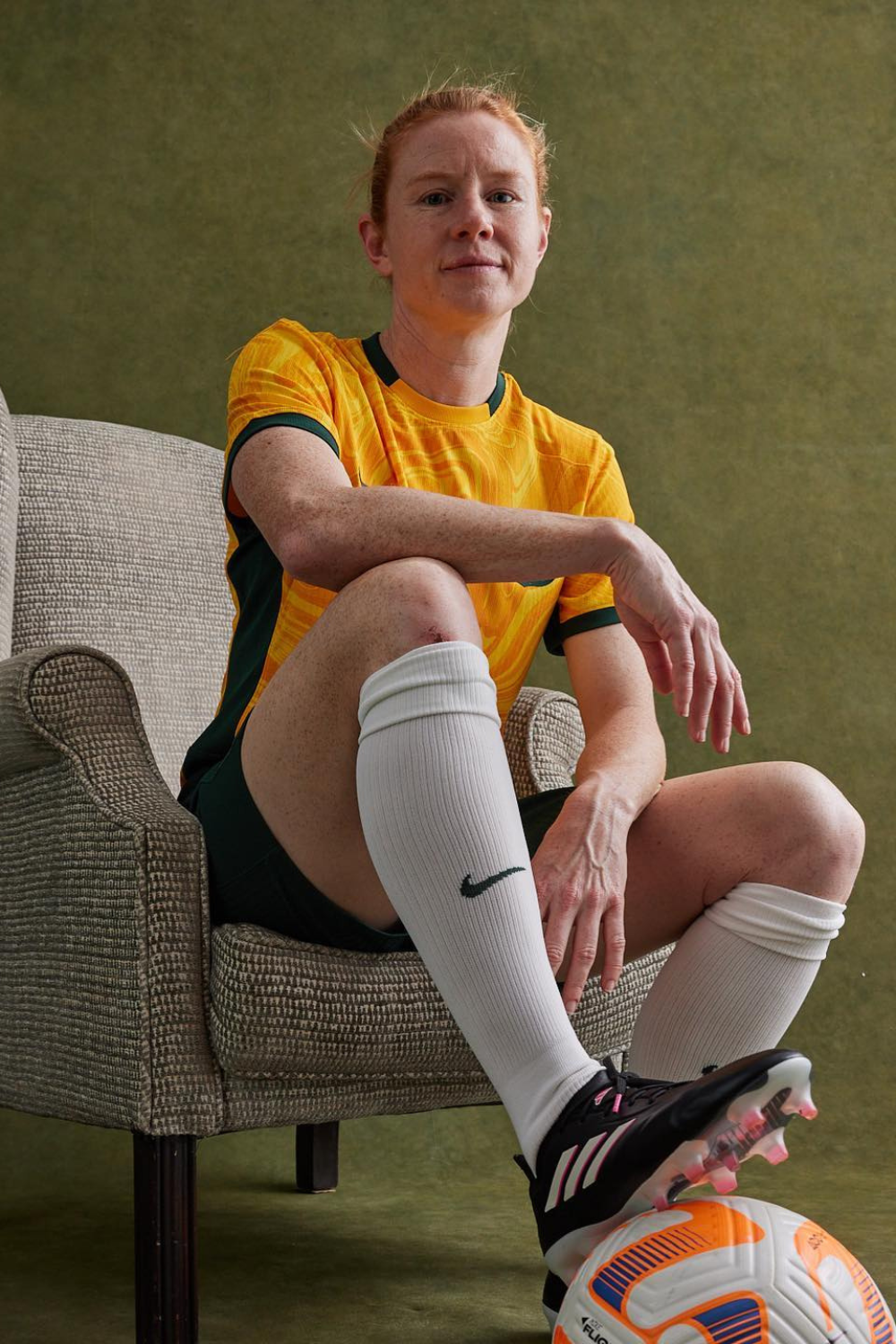 Clare Polkinghorne In Australia Soccer Jersey
