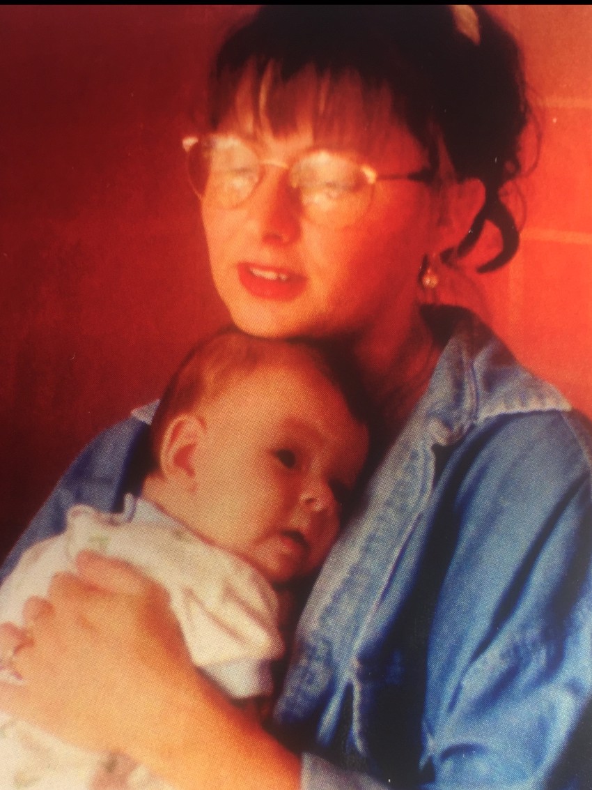 Clare Wheeler's Mother, Kim, Holding Her As An Infant (Source: Instagram)