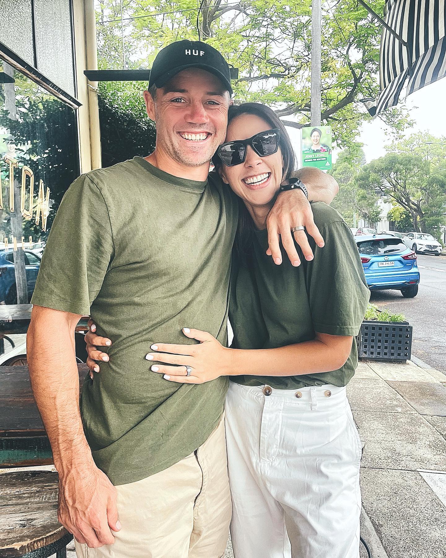 Cooper Cronk With His Wife Tara Rushton