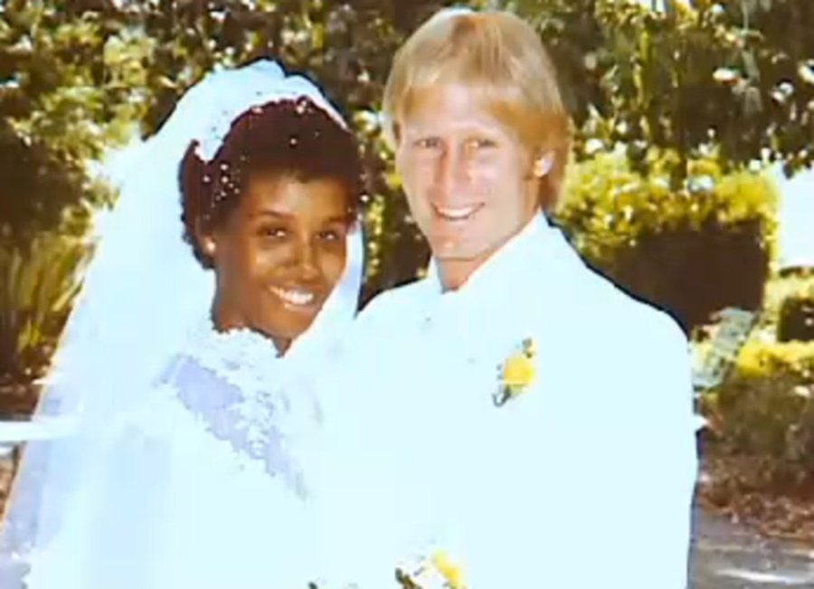Dan Gladden And His Wife Janice During Their Wedding