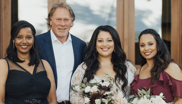 Dan Gladden With His Wife Janice And Two Daughters