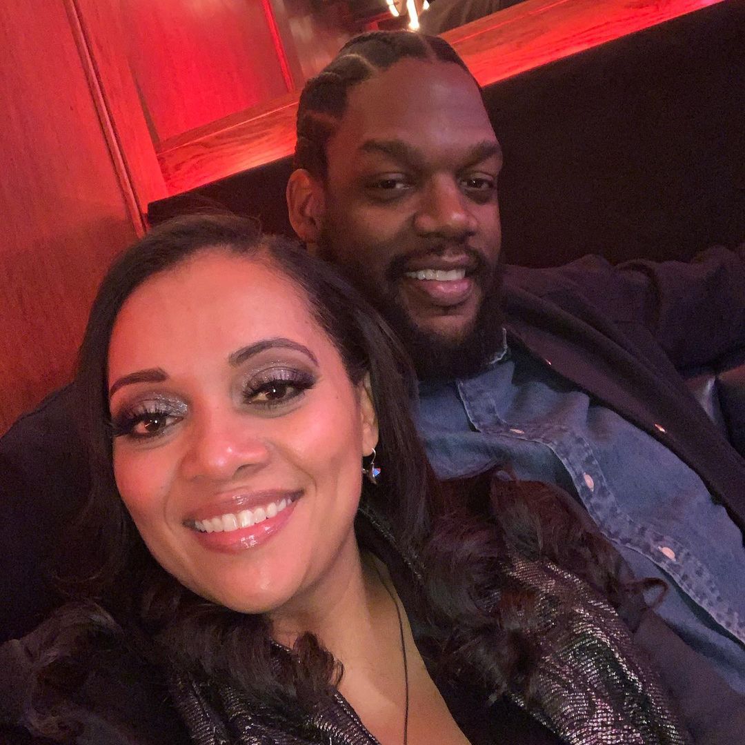 Eddy Curry With His Wife Patrice